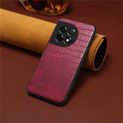 For OnePlus Ace 2 5G / 11R 5G Case Fully Wrapped Alligator Texture Back Phone Cover