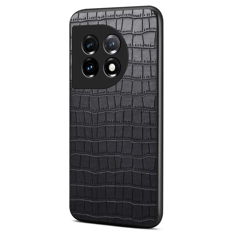 For OnePlus 11 5G Cell Phone Cases Slim-Fit Crocodile Pattern Textured Cover