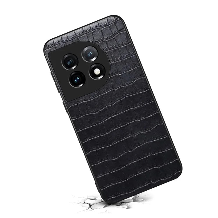 For OnePlus 11 5G Cell Phone Cases Slim-Fit Crocodile Pattern Textured Cover