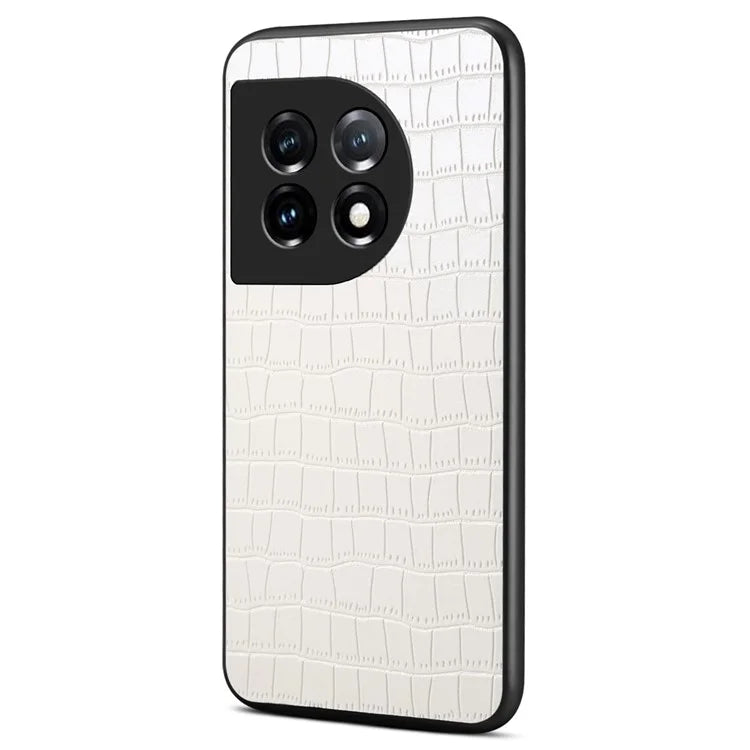 For OnePlus 11 5G Cell Phone Cases Slim-Fit Crocodile Pattern Textured Cover