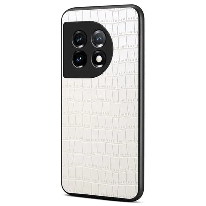 For OnePlus 11 5G Cell Phone Cases Slim-Fit Crocodile Pattern Textured Cover