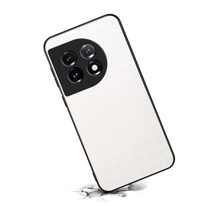 For OnePlus 11 5G Cell Phone Cases Slim-Fit Crocodile Pattern Textured Cover