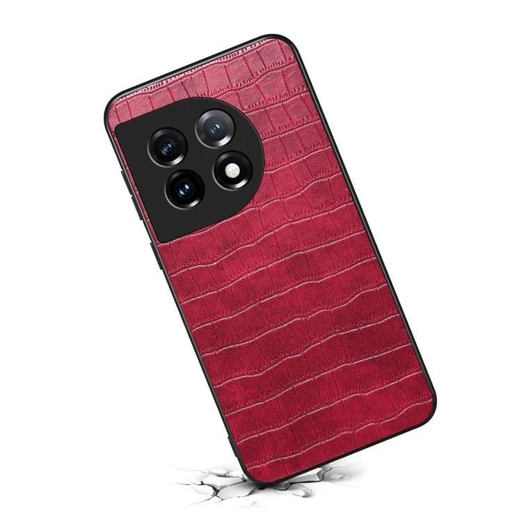 For OnePlus 11 5G Cell Phone Cases Slim-Fit Crocodile Pattern Textured Cover