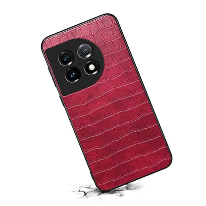 For OnePlus 11 5G Cell Phone Cases Slim-Fit Crocodile Pattern Textured Cover