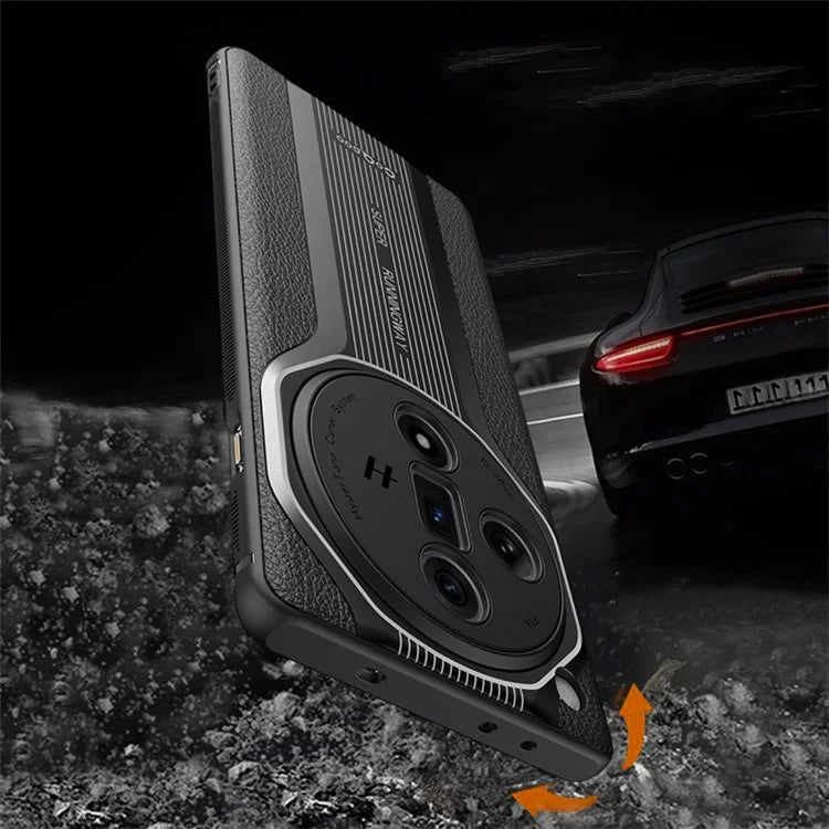 Q.COO Super Running Series 2 for Oppo Find X7 Ultra Case Ultra Slim PU Leather+Acrylic+TPU Phone Cover