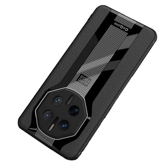 Q.COO Super Running Series 2 for Huawei Mate 50 RS Porsche Design 4G Case Leather Coating Hybrid Back Cover
