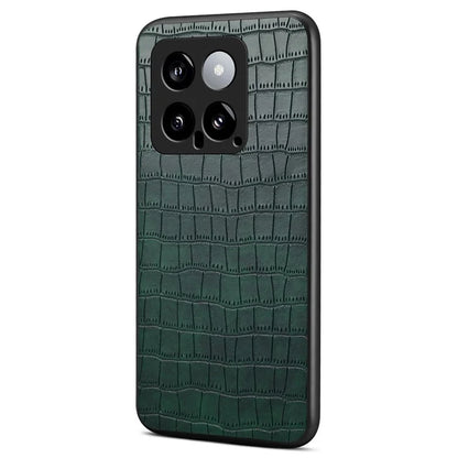 For Xiaomi 14 Case Crocodile Texture Camera Protection Leather Back Cover