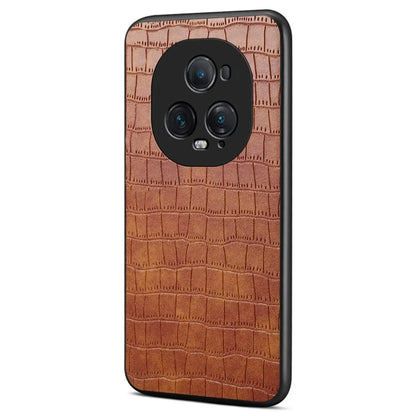 For Honor Magic5 Ultimate 5G Case Crocodile Texture Classic Fashion Leather Back Cover