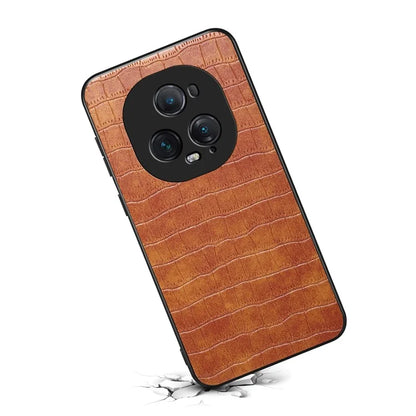 For Honor Magic5 Ultimate 5G Case Crocodile Texture Classic Fashion Leather Back Cover