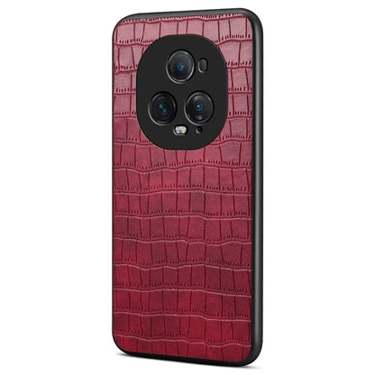 For Honor Magic5 Ultimate 5G Case Crocodile Texture Classic Fashion Leather Back Cover