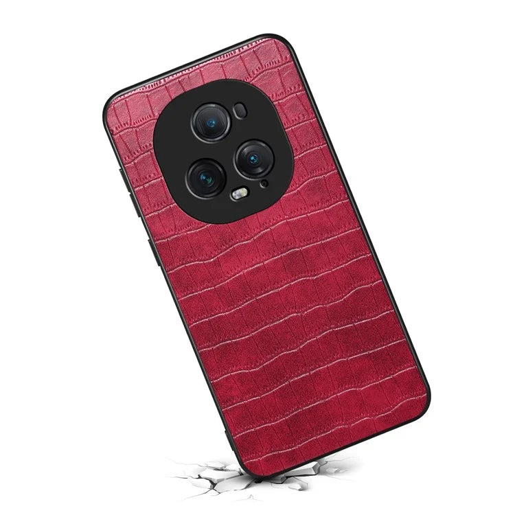 For Honor Magic5 Ultimate 5G Case Crocodile Texture Classic Fashion Leather Back Cover