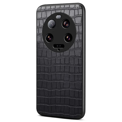 For Xiaomi 13 Ultra Case Leather+PC+TPU Anti-Drop Phone Cover Crocodile Pattern
