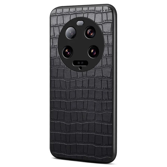 For Xiaomi 13 Ultra Case Leather+PC+TPU Anti-Drop Phone Cover Crocodile Pattern