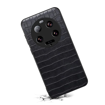 For Xiaomi 13 Ultra Case Leather+PC+TPU Anti-Drop Phone Cover Crocodile Pattern