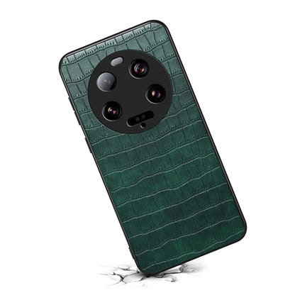 For Xiaomi 13 Ultra Case Leather+PC+TPU Anti-Drop Phone Cover Crocodile Pattern