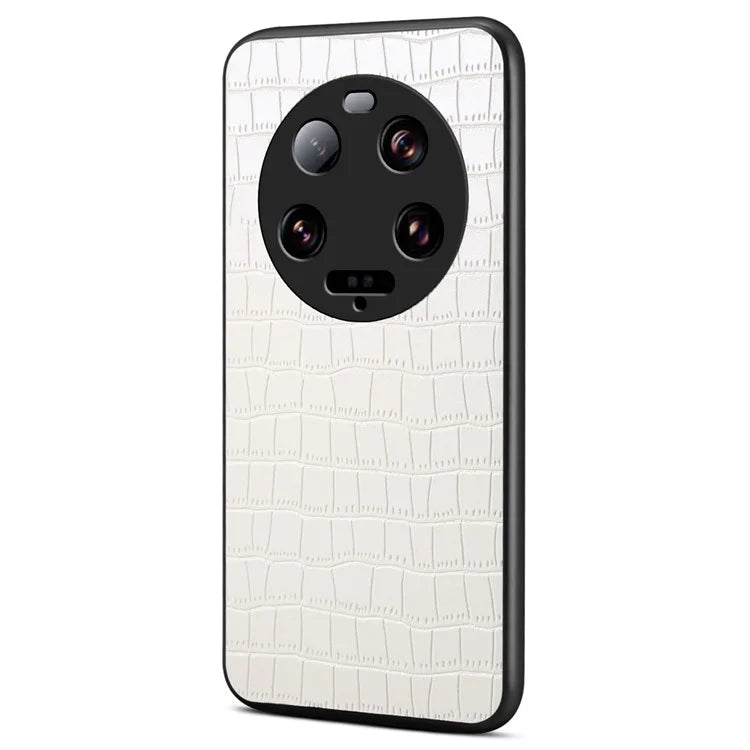 For Xiaomi 13 Ultra Case Leather+PC+TPU Anti-Drop Phone Cover Crocodile Pattern