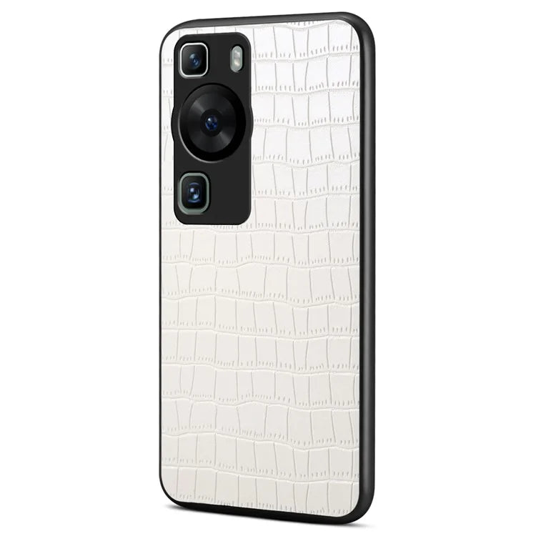 For Huawei P60 / P60 Pro Case Classic Crocodile Pattern PU Leather Phone Back Cover