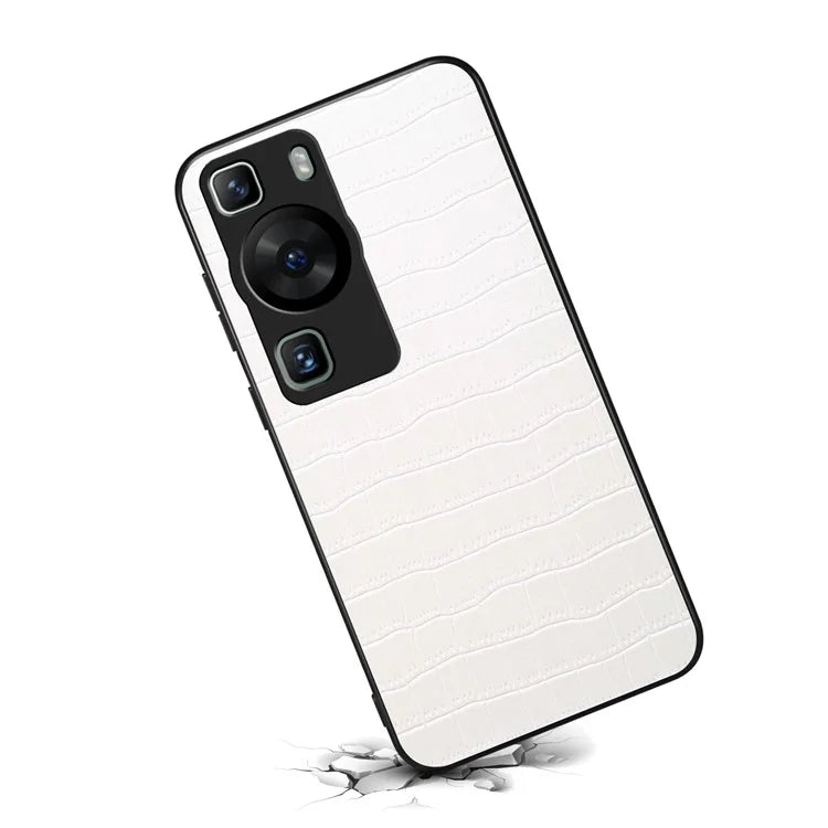 For Huawei P60 / P60 Pro Case Classic Crocodile Pattern PU Leather Phone Back Cover