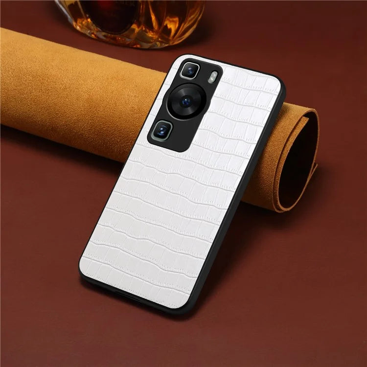 For Huawei P60 / P60 Pro Case Classic Crocodile Pattern PU Leather Phone Back Cover