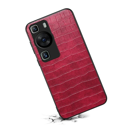 For Huawei P60 / P60 Pro Case Classic Crocodile Pattern PU Leather Phone Back Cover