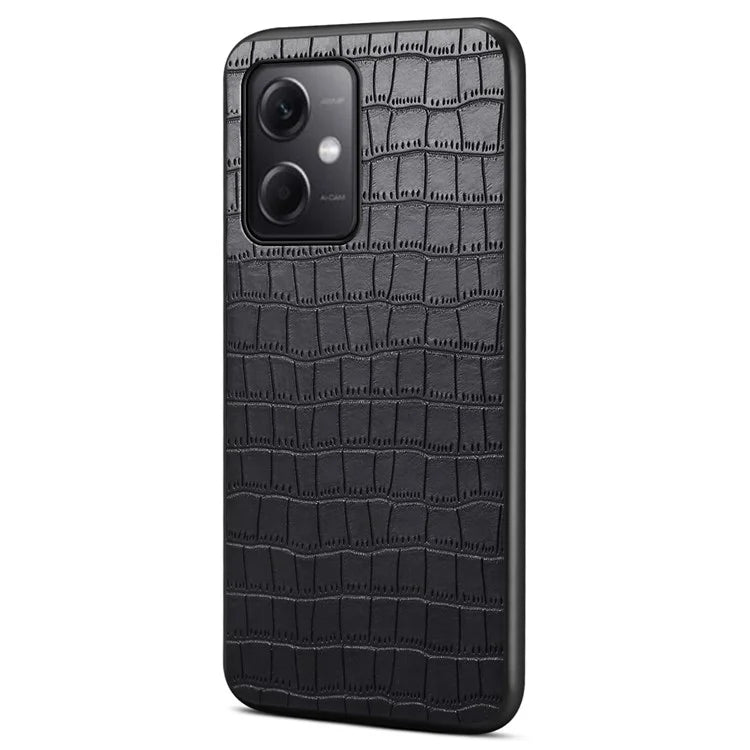 For Xiaomi Redmi Note 12 5G (China) / (India) / (Global) / Poco X5 5G Case Crocodile Textured Leather Hybrid Phone Cover
