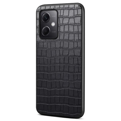 For Xiaomi Redmi Note 12 5G (China) / (India) / (Global) / Poco X5 5G Case Crocodile Textured Leather Hybrid Phone Cover