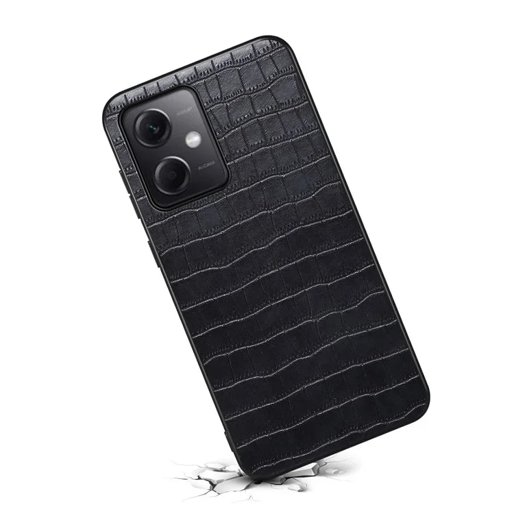For Xiaomi Redmi Note 12 5G (China) / (India) / (Global) / Poco X5 5G Case Crocodile Textured Leather Hybrid Phone Cover