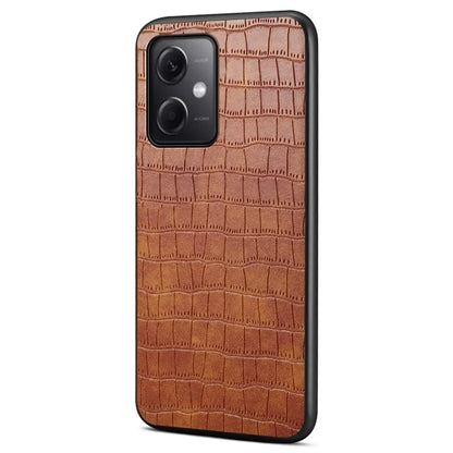 For Xiaomi Redmi Note 12 5G (China) / (India) / (Global) / Poco X5 5G Case Crocodile Textured Leather Hybrid Phone Cover