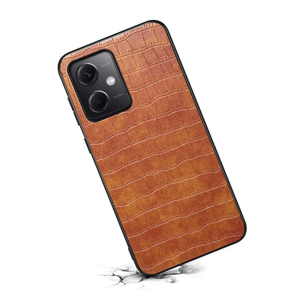 For Xiaomi Redmi Note 12 5G (China) / (India) / (Global) / Poco X5 5G Case Crocodile Textured Leather Hybrid Phone Cover