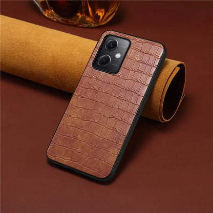 For Xiaomi Redmi Note 12 5G (China) / (India) / (Global) / Poco X5 5G Case Crocodile Textured Leather Hybrid Phone Cover