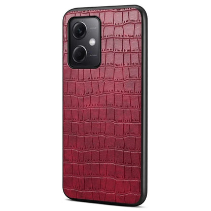 For Xiaomi Redmi Note 12 5G (China) / (India) / (Global) / Poco X5 5G Case Crocodile Textured Leather Hybrid Phone Cover