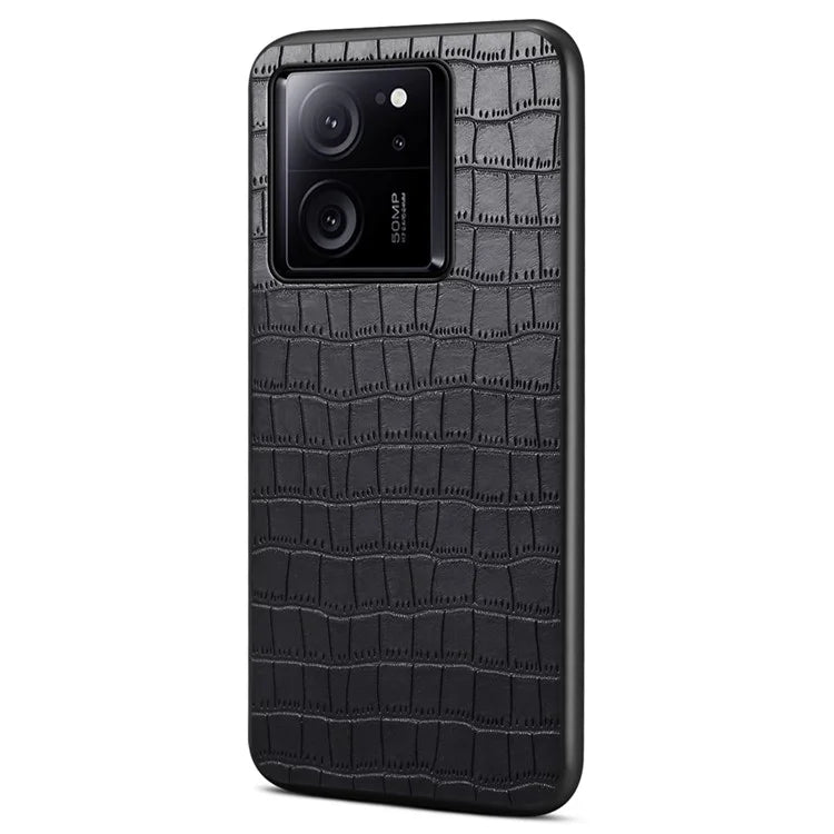 For Xiaomi 13T / Redmi K60 Ultra Case Crocodile Textured Leather+TPU+PC Slim Phone Cover