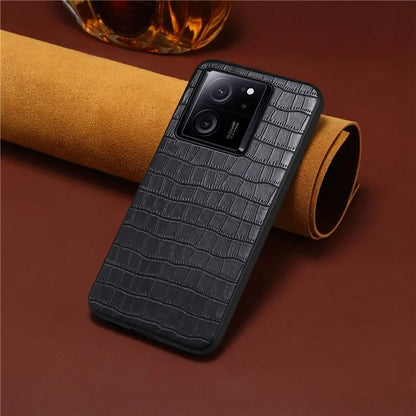 For Xiaomi 13T / Redmi K60 Ultra Case Crocodile Textured Leather+TPU+PC Slim Phone Cover