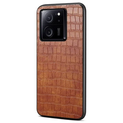 For Xiaomi 13T / Redmi K60 Ultra Case Crocodile Textured Leather+TPU+PC Slim Phone Cover