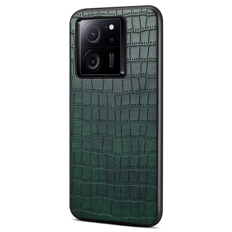 For Xiaomi 13T / Redmi K60 Ultra Case Crocodile Textured Leather+TPU+PC Slim Phone Cover
