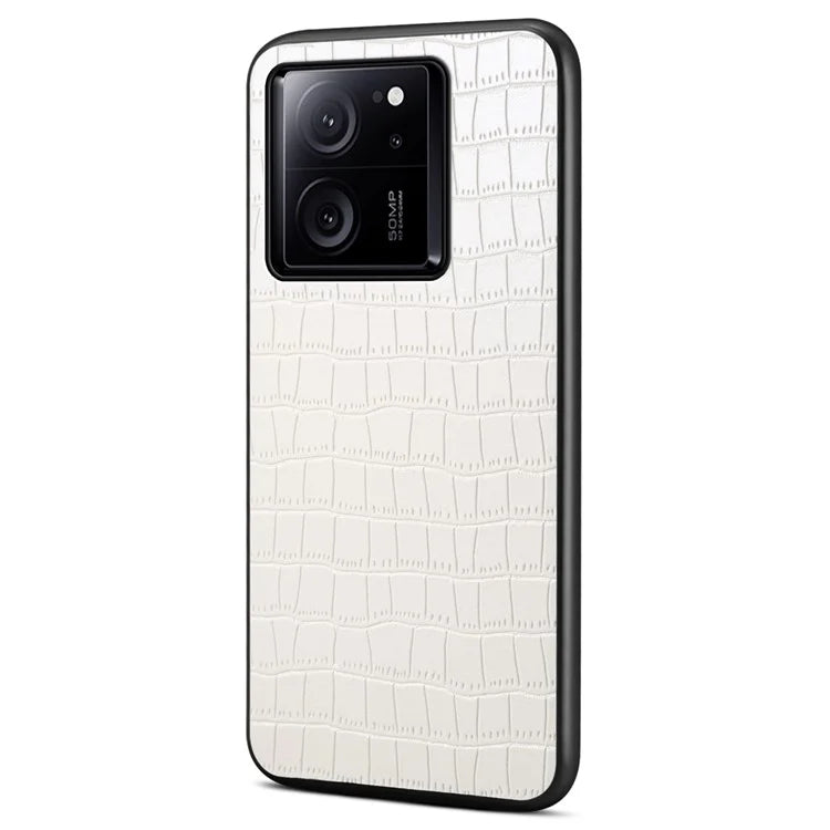 For Xiaomi 13T / Redmi K60 Ultra Case Crocodile Textured Leather+TPU+PC Slim Phone Cover