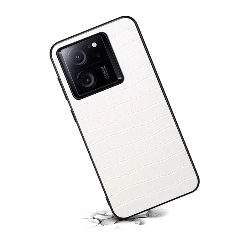 For Xiaomi 13T / Redmi K60 Ultra Case Crocodile Textured Leather+TPU+PC Slim Phone Cover