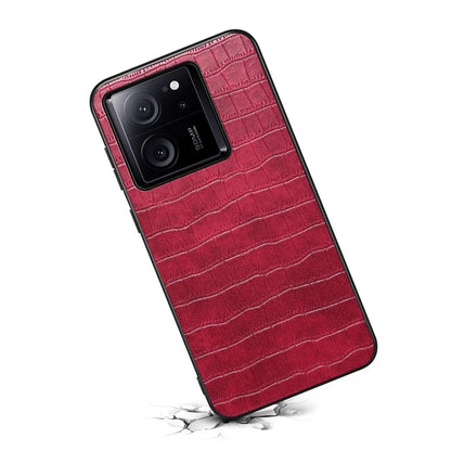 For Xiaomi 13T / Redmi K60 Ultra Case Crocodile Textured Leather+TPU+PC Slim Phone Cover