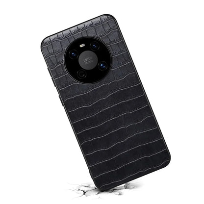For Huawei Mate 40 Phone Case Crocodile Texture Leather+TPU+PC Back Shell