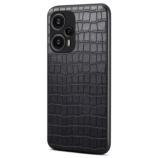 For Xiaomi Redmi Note 12 Turbo / Poco F5 5G Case Crocodile Texture Design Leather Slim Back Cover