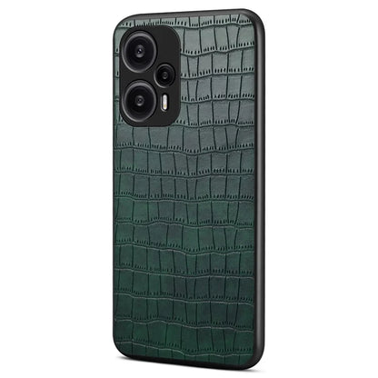 For Xiaomi Redmi Note 12 Turbo / Poco F5 5G Case Crocodile Texture Design Leather Slim Back Cover