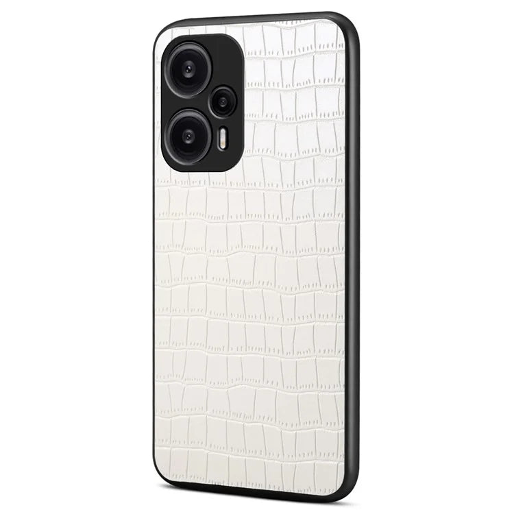 For Xiaomi Redmi Note 12 Turbo / Poco F5 5G Case Crocodile Texture Design Leather Slim Back Cover