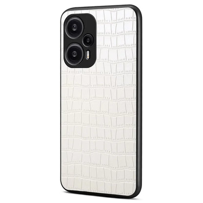 For Xiaomi Redmi Note 12 Turbo / Poco F5 5G Case Crocodile Texture Design Leather Slim Back Cover