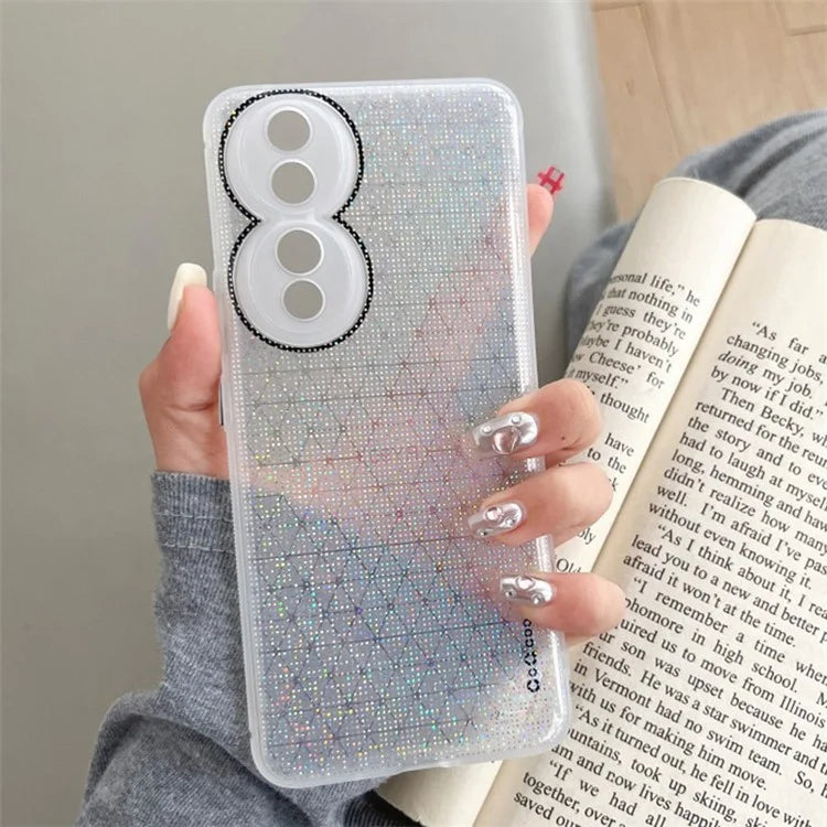Q.COO For Honor 90 Pro Case TPU Phone Cover Aurora Effect Refracting