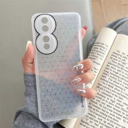 Q.COO For Honor 90 Pro Case TPU Phone Cover Aurora Effect Refracting
