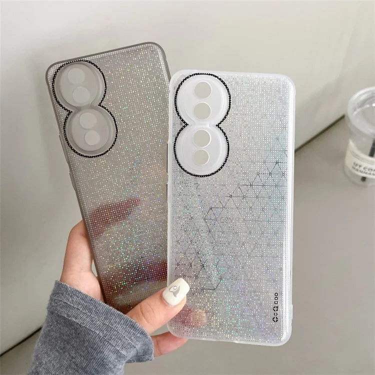 Q.COO For Honor 90 Pro Case TPU Phone Cover Aurora Effect Refracting