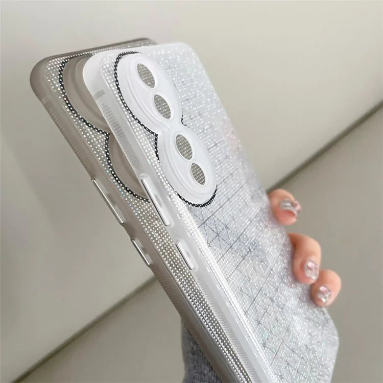 Q.COO For Honor 90 Pro Case TPU Phone Cover Aurora Effect Refracting