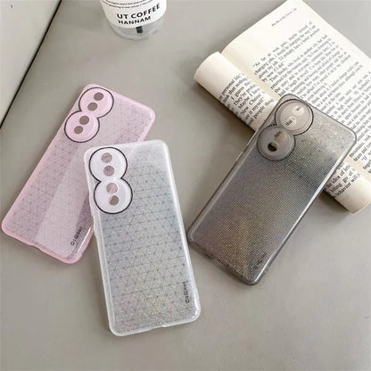 Q.COO For Honor 90 Pro Case TPU Phone Cover Aurora Effect Refracting