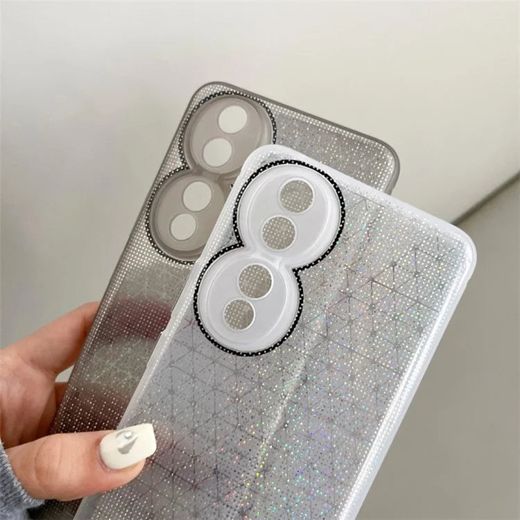 Q.COO For Honor 90 Pro Case TPU Phone Cover Aurora Effect Refracting