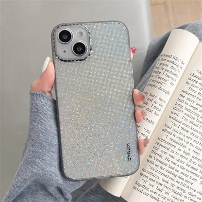Q.COO For iPhone 13 TPU Case Aurora Effect Anti-slip Grip Phone Cover